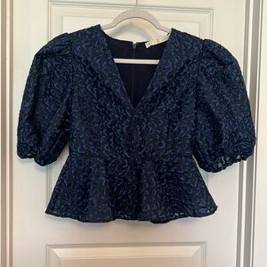 NWT Marie Oliver Peplum Top Size 2